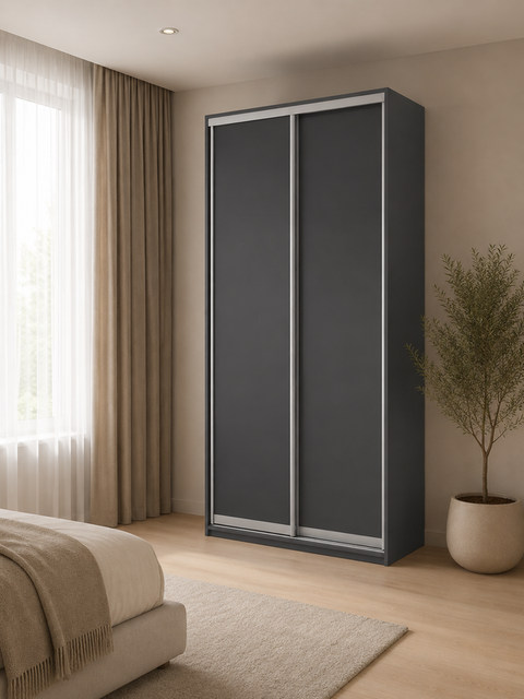 Шафа-купе серія 1 120 x 45 x 240 см Антрацит 1033 фото